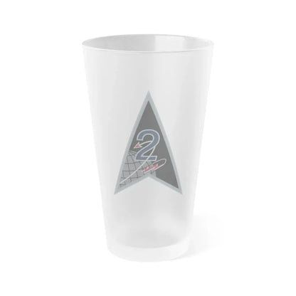 Space Delta 2 (U.S. Space Force) Frosted Pint Glass 16oz Default Title - Go Mug Yourself