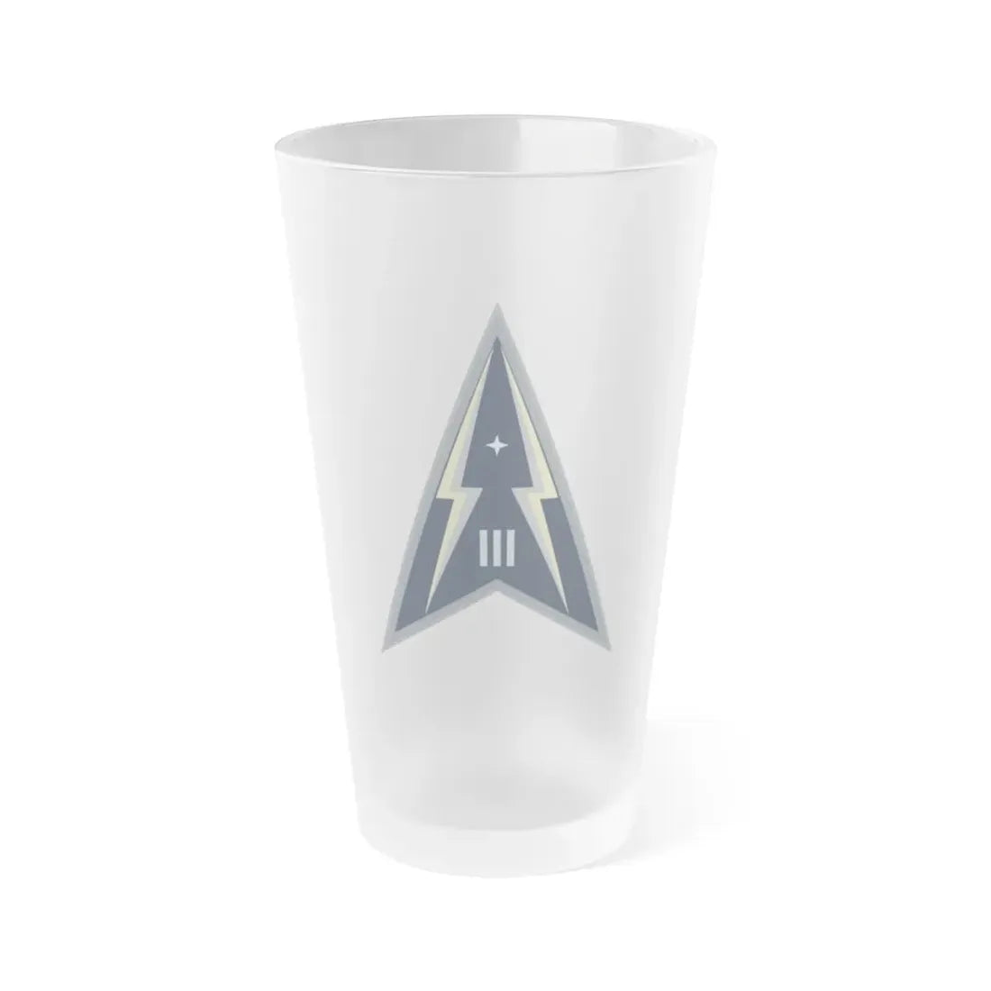 Space Delta 3 (U.S. Space Force) Frosted Pint Glass 16oz Default Title - Go Mug Yourself