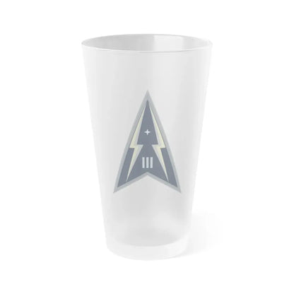 Space Delta 3 (U.S. Space Force) Frosted Pint Glass 16oz Default Title - Go Mug Yourself