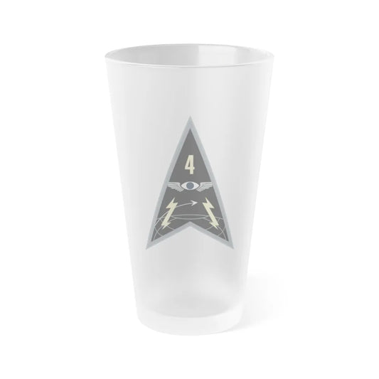 Space Delta 4 (U.S. Space Force) Frosted Pint Glass 16oz-Go Mug Yourself