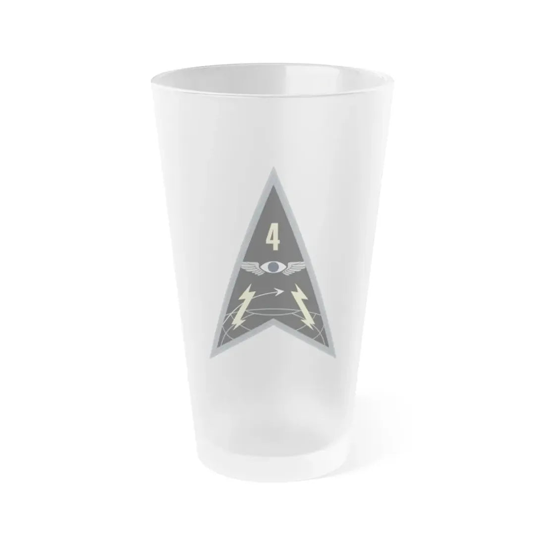 Space Delta 4 (U.S. Space Force) Frosted Pint Glass 16oz Default Title - Go Mug Yourself