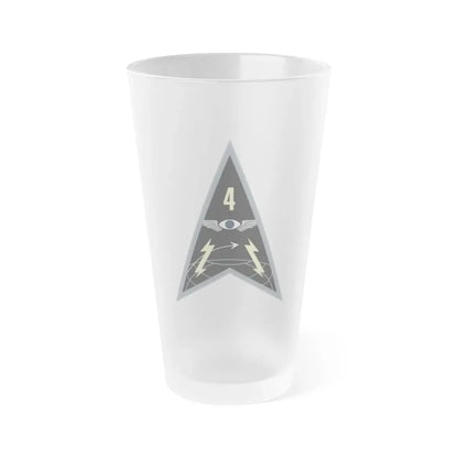 Space Delta 4 (U.S. Space Force) Frosted Pint Glass 16oz Default Title - Go Mug Yourself
