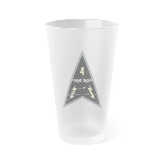 Space Delta 4 (U.S. Space Force) Frosted Pint Glass 16oz Default Title - Go Mug Yourself