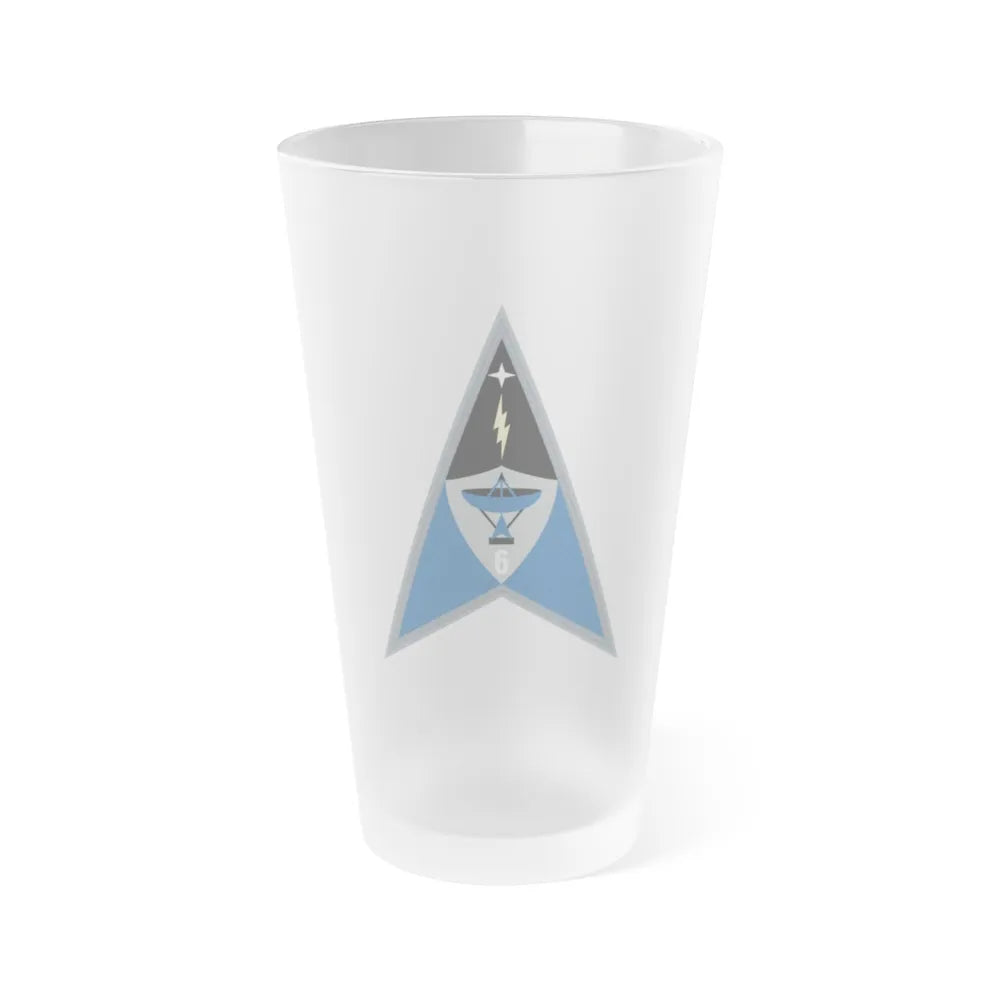 Space Delta 6 (U.S. Space Force) Frosted Pint Glass 16oz-Go Mug Yourself