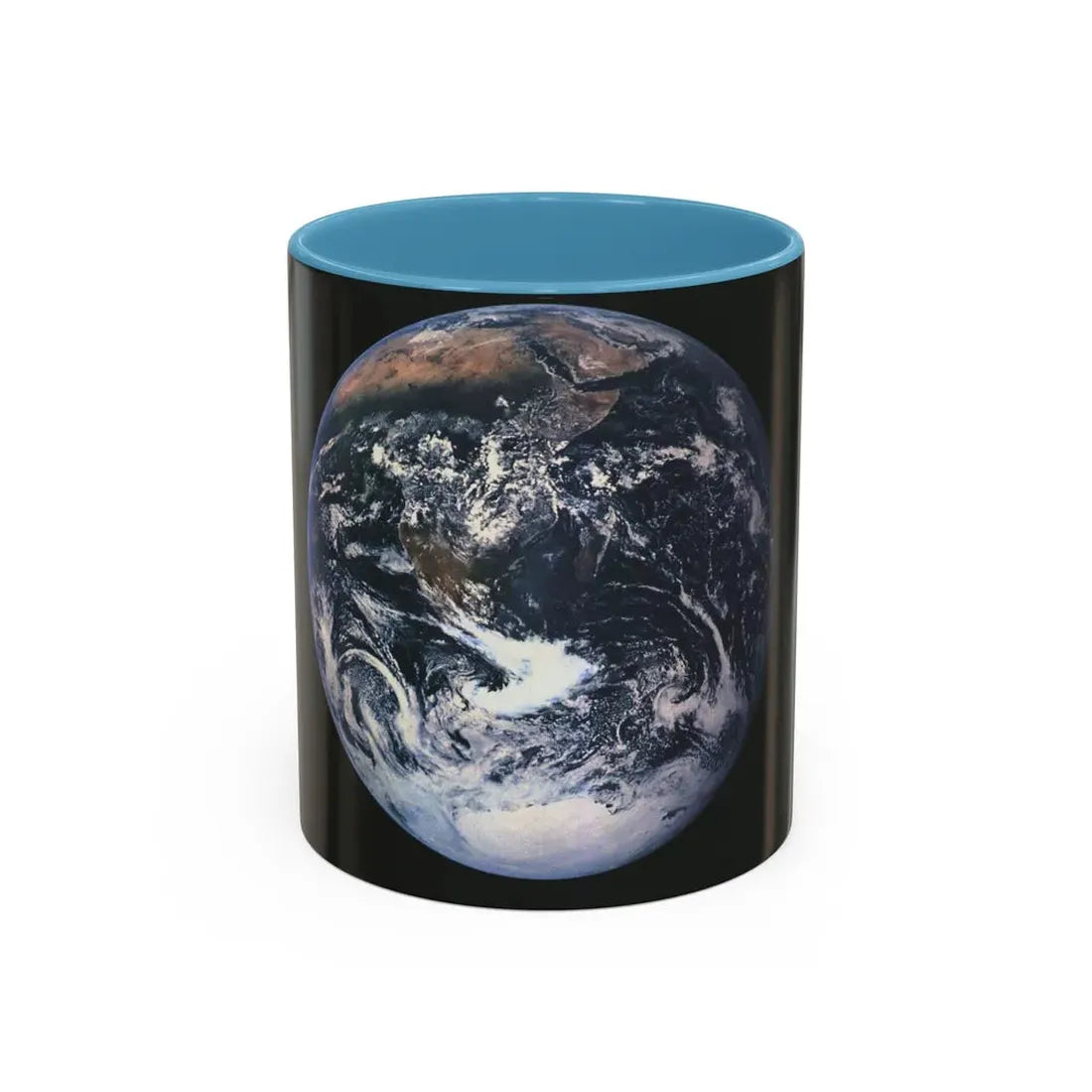 Space - Earth from Space (1973) (Map) Accent Coffee Mug 11oz Light Blue - Go Mug Yourself