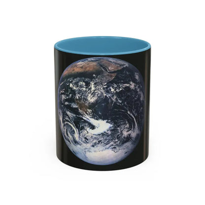 Space - Earth from Space (1973) (Map) Accent Coffee Mug 11oz Light Blue - Go Mug Yourself