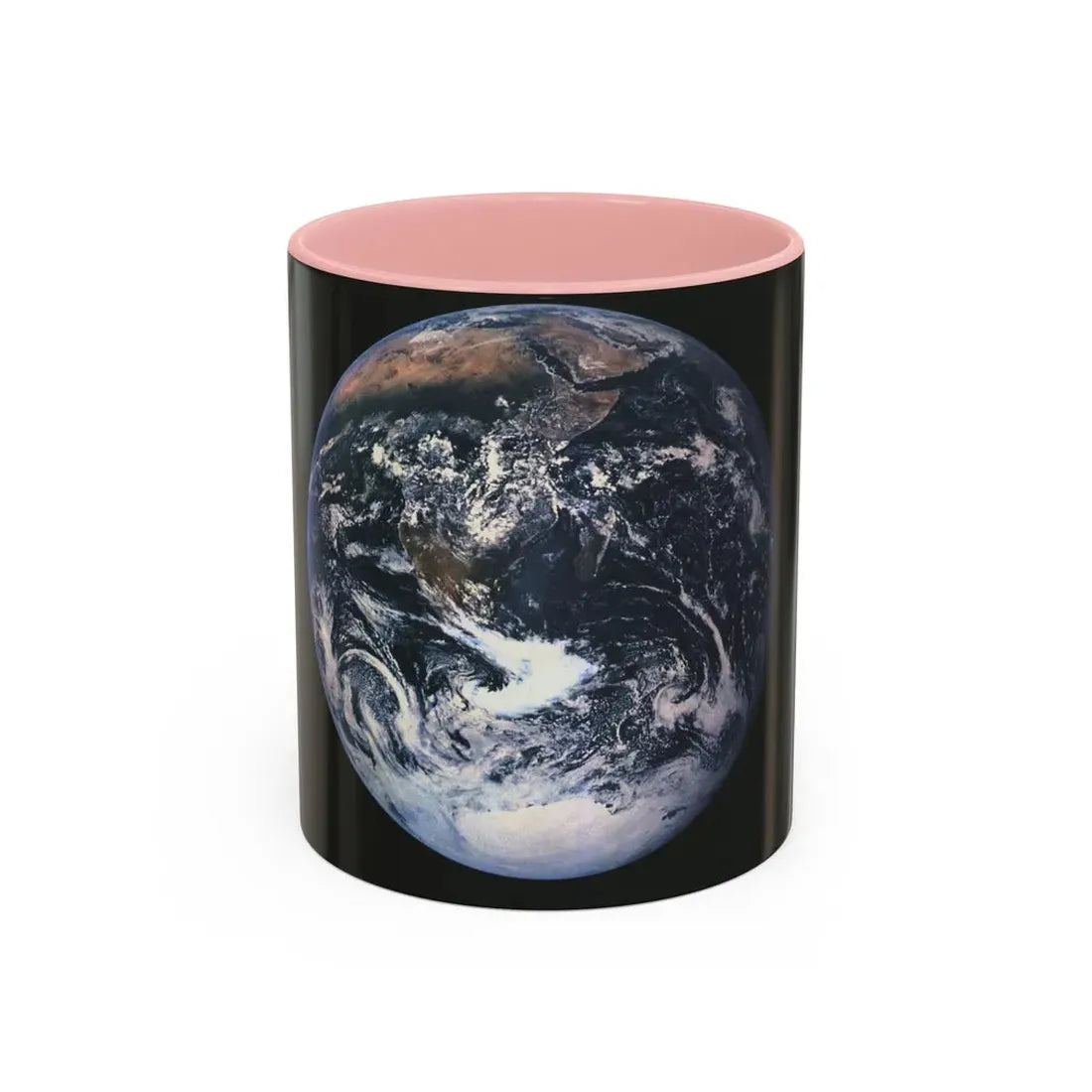 Space - Earth from Space (1973) (Map) Accent Coffee Mug 11oz Pink - Go Mug Yourself