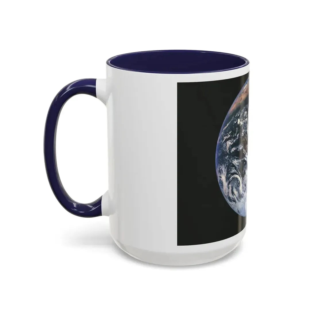 Space - Earth from Space (1973) (Map) Accent Coffee Mug - Go Mug Yourself