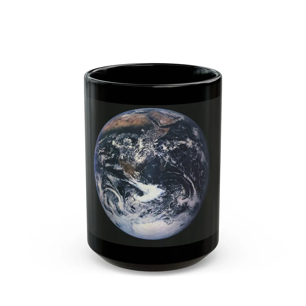 Space - Earth from Space (1973) (Map) Black Coffee Mug-15oz-Go Mug Yourself