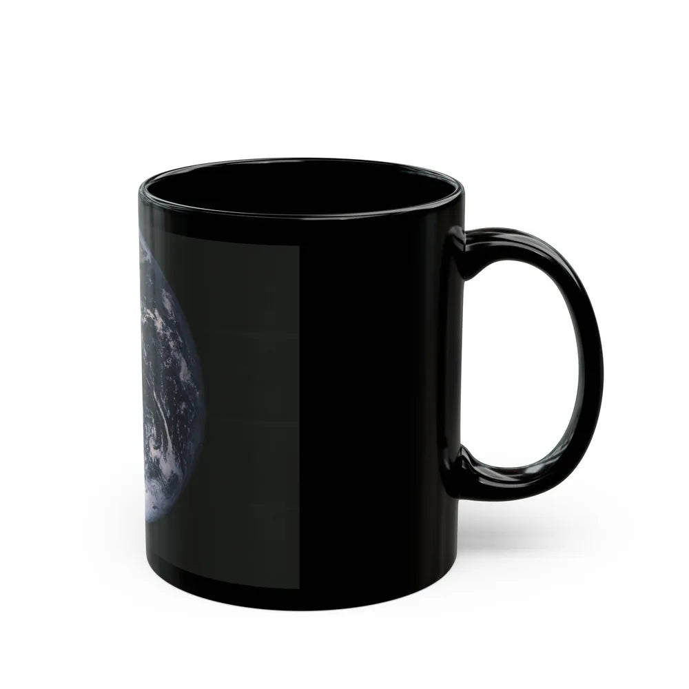 Space - Earth from Space (1973) (Map) Black Coffee Mug-Go Mug Yourself