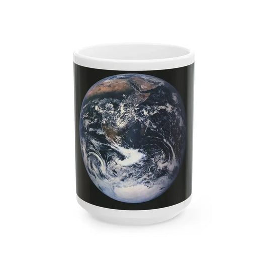 Space - Earth from Space (1973) (Map) White Coffee Mug 15oz - Go Mug Yourself