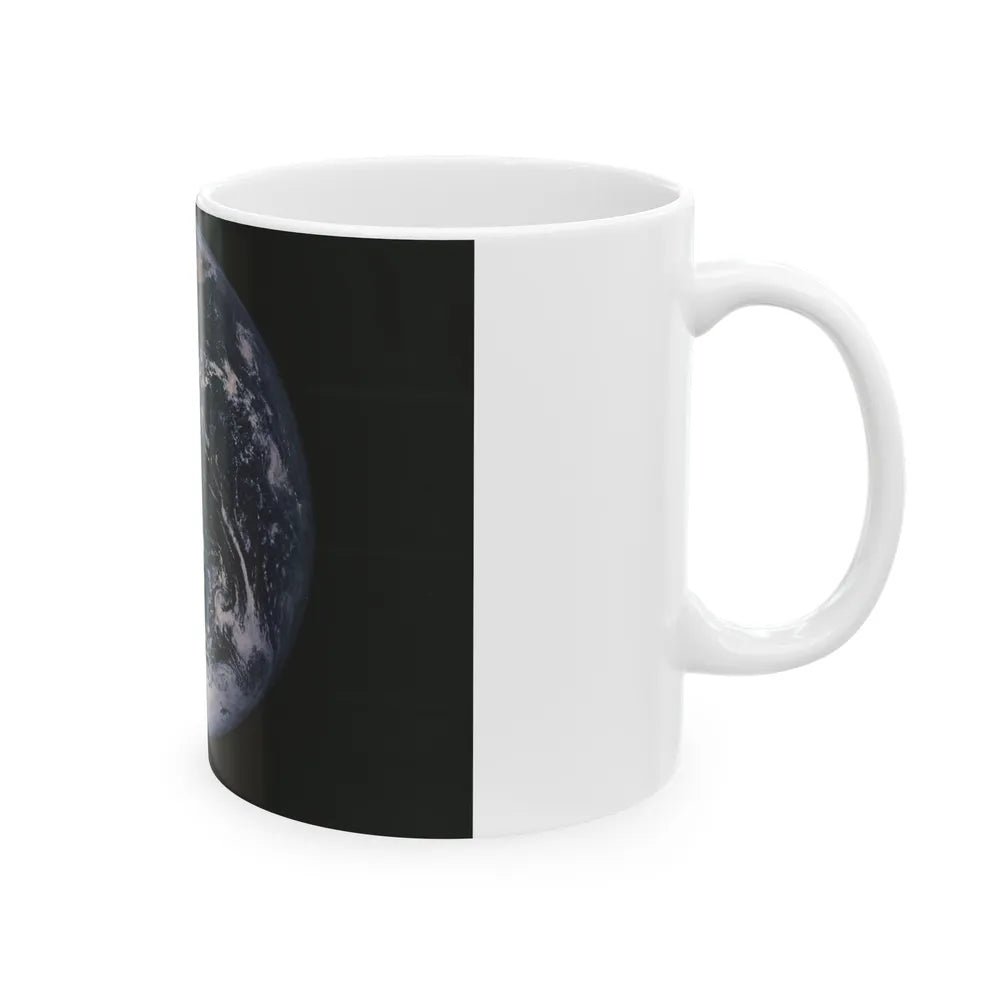 Space - Earth from Space (1973) (Map) White Coffee Mug-Go Mug Yourself