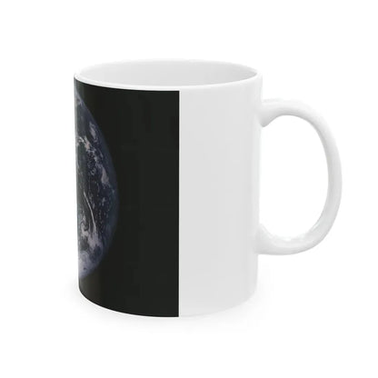 Space - Earth from Space (1973) (Map) White Coffee Mug - Go Mug Yourself