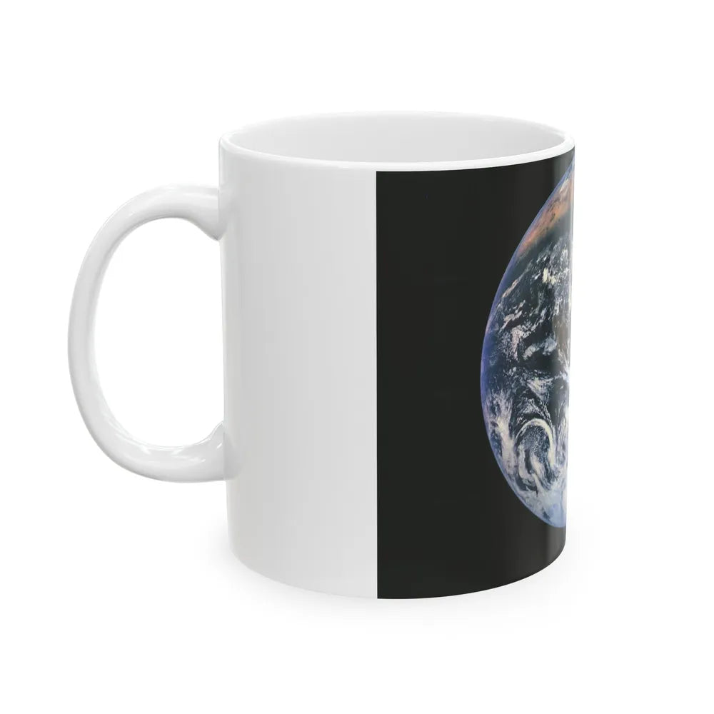 Space - Earth from Space (1973) (Map) White Coffee Mug-Go Mug Yourself