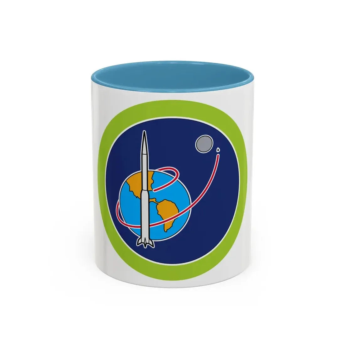 Space Exploration (Boy Scout Merit Badge) Accent Coffee Mug 11oz Light Blue - Go Mug Yourself