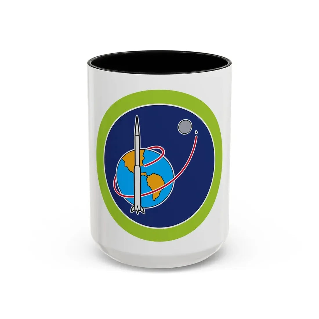Space Exploration (Boy Scout Merit Badge) Accent Coffee Mug 15oz Black - Go Mug Yourself