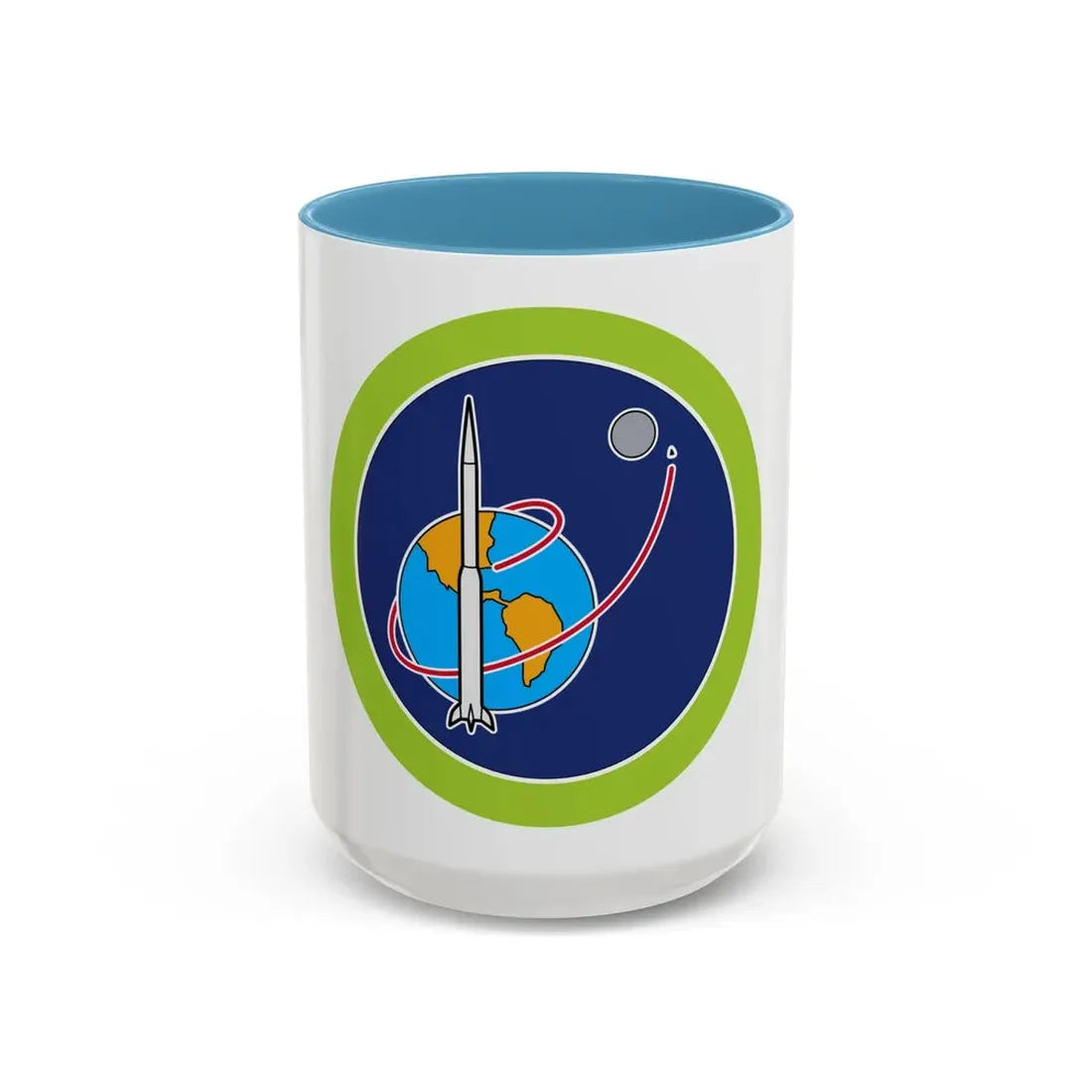 Space Exploration (Boy Scout Merit Badge) Accent Coffee Mug 15oz Light Blue - Go Mug Yourself