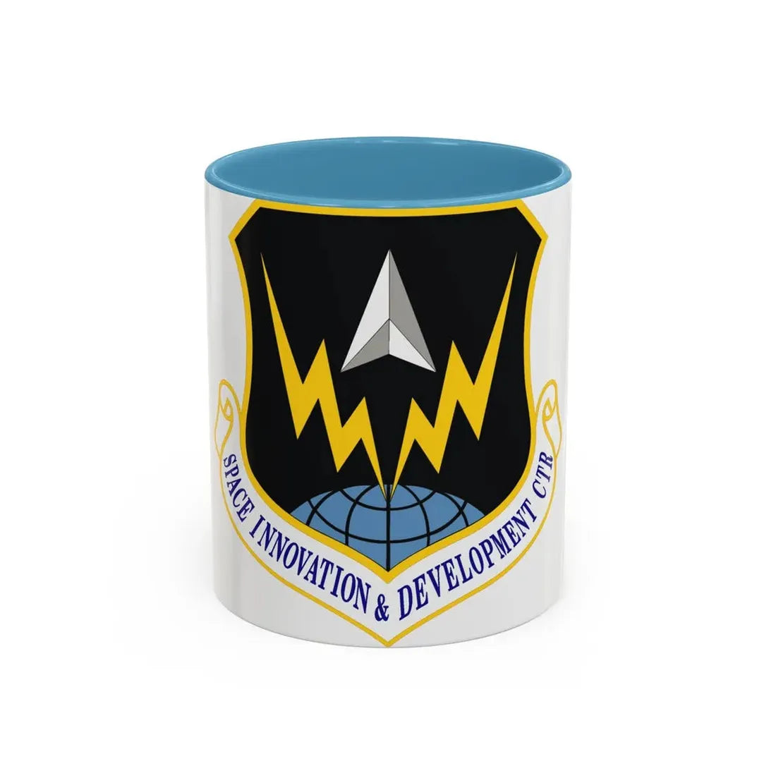 Space Innovation & Development Center (U.S. Air Force) Accent Coffee Mug 11oz Light Blue - Go Mug Yourself