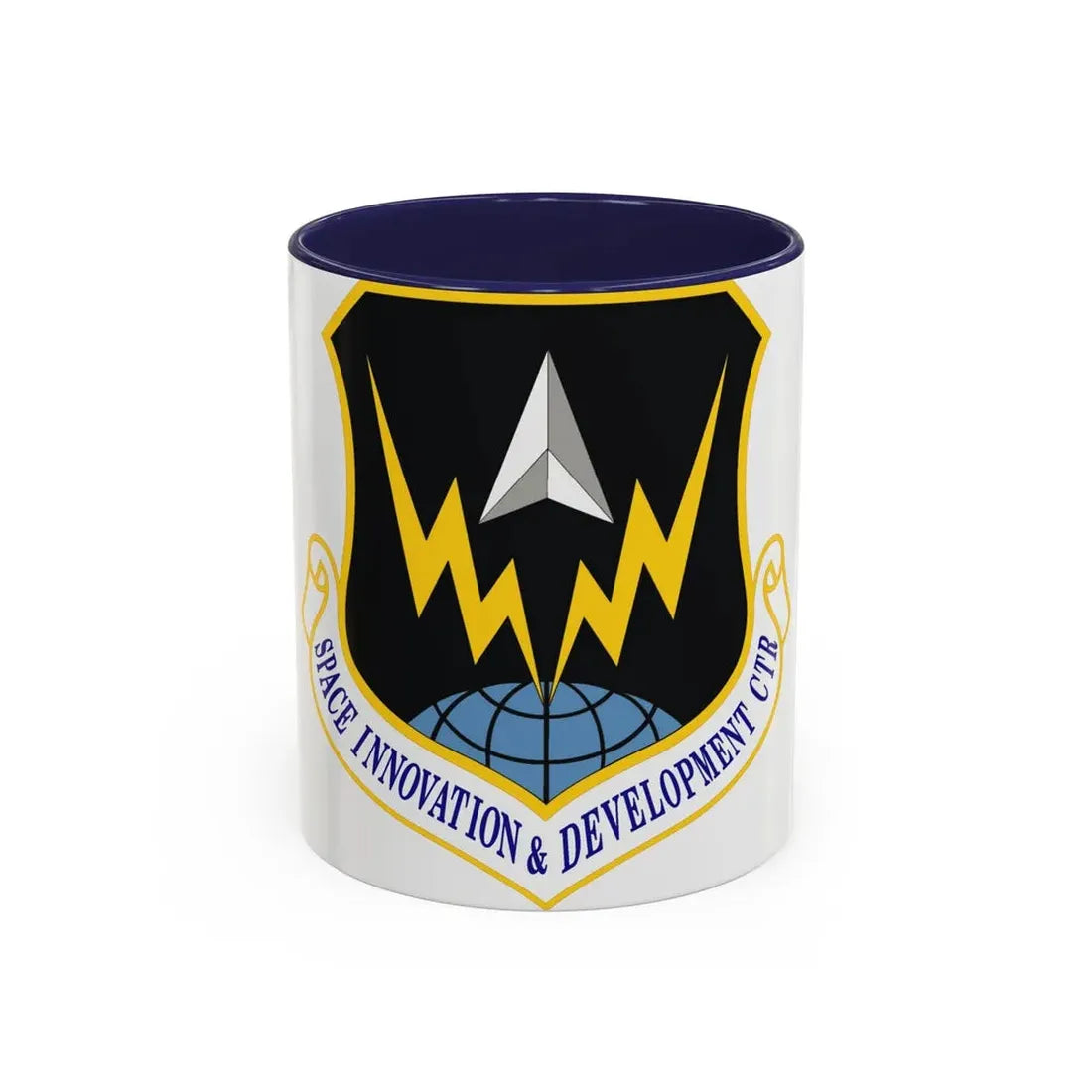 Space Innovation & Development Center (U.S. Air Force) Accent Coffee Mug 11oz Navy - Go Mug Yourself