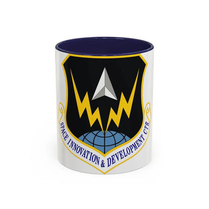 Space Innovation & Development Center (U.S. Air Force) Accent Coffee Mug 11oz Navy - Go Mug Yourself