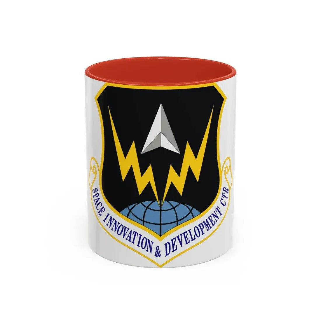 Space Innovation & Development Center (U.S. Air Force) Accent Coffee Mug 11oz Red - Go Mug Yourself