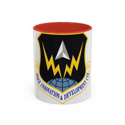Space Innovation & Development Center (U.S. Air Force) Accent Coffee Mug 11oz Red - Go Mug Yourself