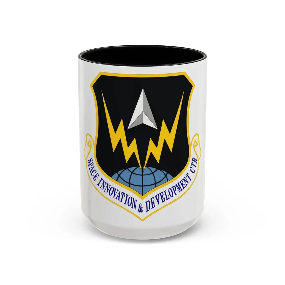 Space Innovation & Development Center (U.S. Air Force) Accent Coffee Mug 15oz Black - Go Mug Yourself