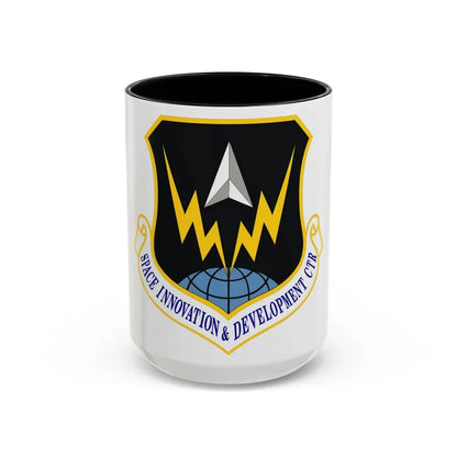 Space Innovation & Development Center (U.S. Air Force) Accent Coffee Mug 15oz Black - Go Mug Yourself