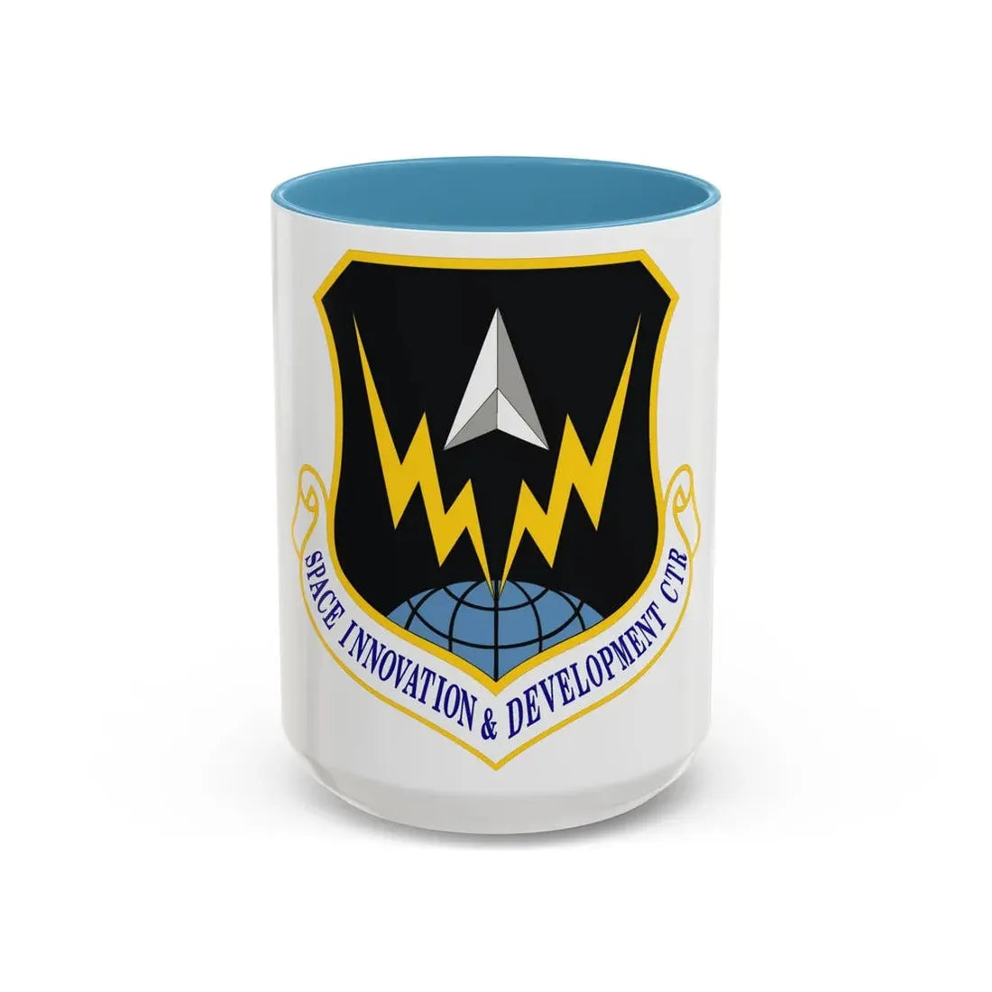 Space Innovation & Development Center (U.S. Air Force) Accent Coffee Mug 15oz Light Blue - Go Mug Yourself