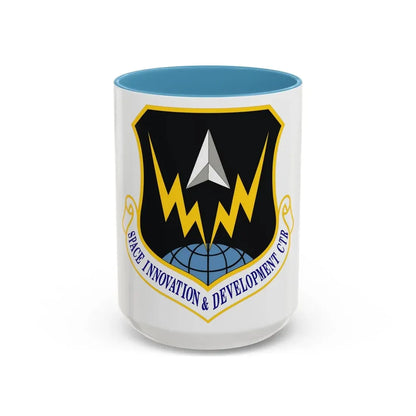 Space Innovation & Development Center (U.S. Air Force) Accent Coffee Mug 15oz Light Blue - Go Mug Yourself