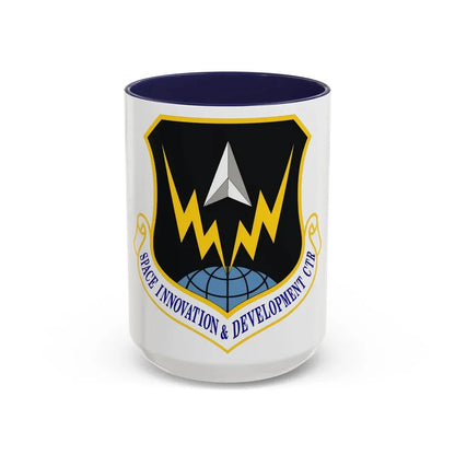 Space Innovation & Development Center (U.S. Air Force) Accent Coffee Mug 15oz Navy - Go Mug Yourself