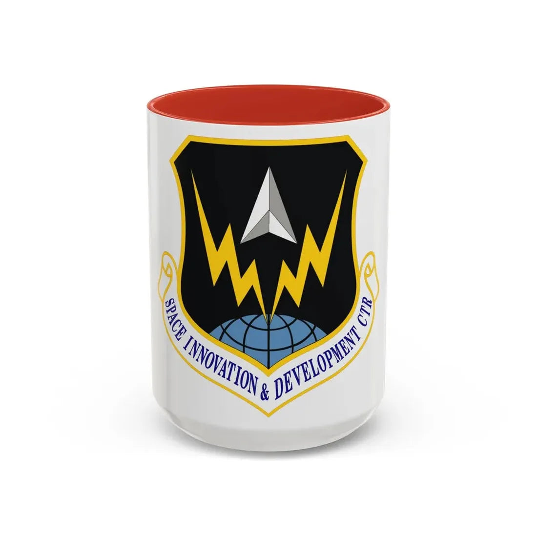 Space Innovation & Development Center (U.S. Air Force) Accent Coffee Mug 15oz Red - Go Mug Yourself