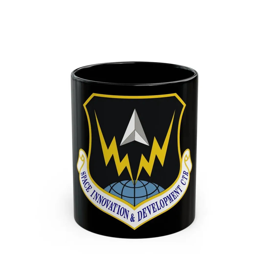 Space Innovation & Development Center (U.S. Air Force) Black Coffee Mug 11oz - Go Mug Yourself