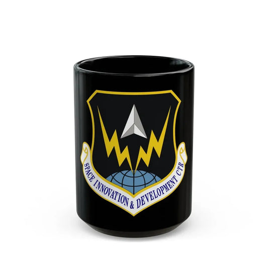 Space Innovation & Development Center (U.S. Air Force) Black Coffee Mug 15oz - Go Mug Yourself