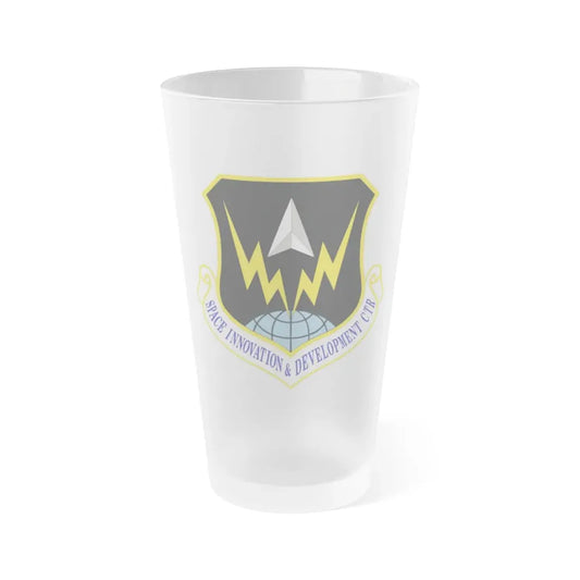Space Innovation & Development Center (U.S. Air Force) Frosted Pint Glass 16oz 16oz Frosted - Go Mug Yourself