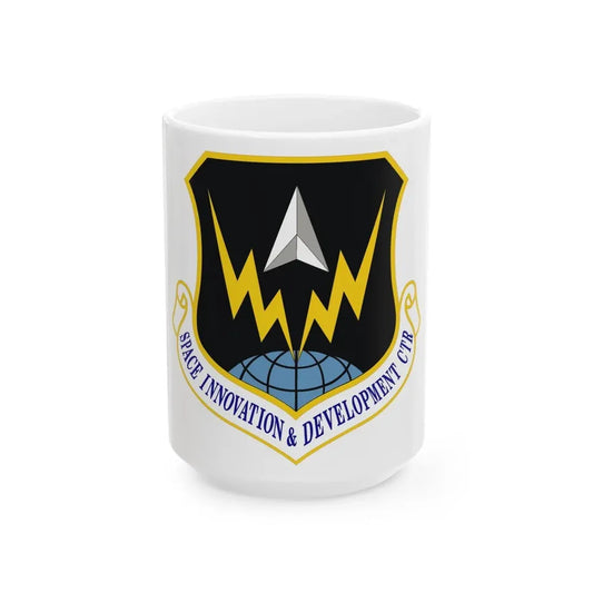 Space Innovation & Development Center (U.S. Air Force) White Coffee Mug 15oz - Go Mug Yourself