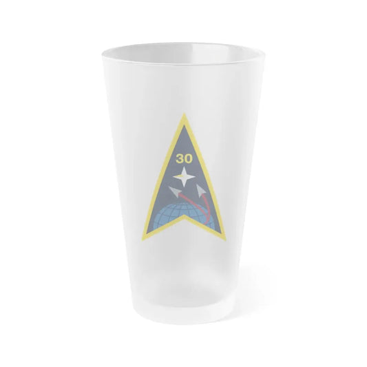 Space Launch Delta 30 (U.S. Space Force) Frosted Pint Glass 16oz Default Title - Go Mug Yourself