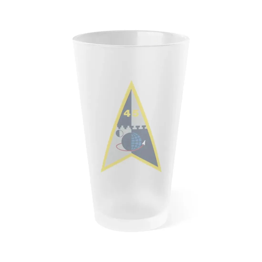 Space Launch Delta 45 (U.S. Space Force) Frosted Pint Glass 16oz Default Title - Go Mug Yourself