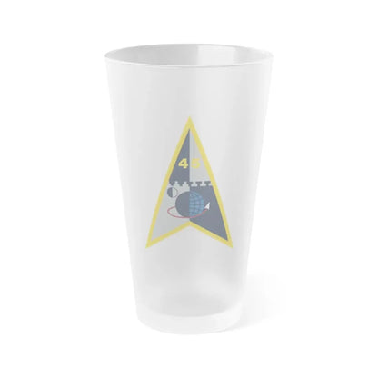Space Launch Delta 45 (U.S. Space Force) Frosted Pint Glass 16oz Default Title - Go Mug Yourself