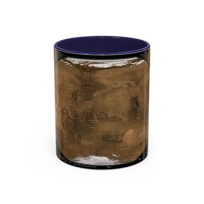 Space - MARS (2001) (Map) Accent Coffee Mug 11oz Navy - Go Mug Yourself