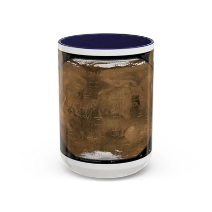 Space - MARS (2001) (Map) Accent Coffee Mug 15oz Navy - Go Mug Yourself