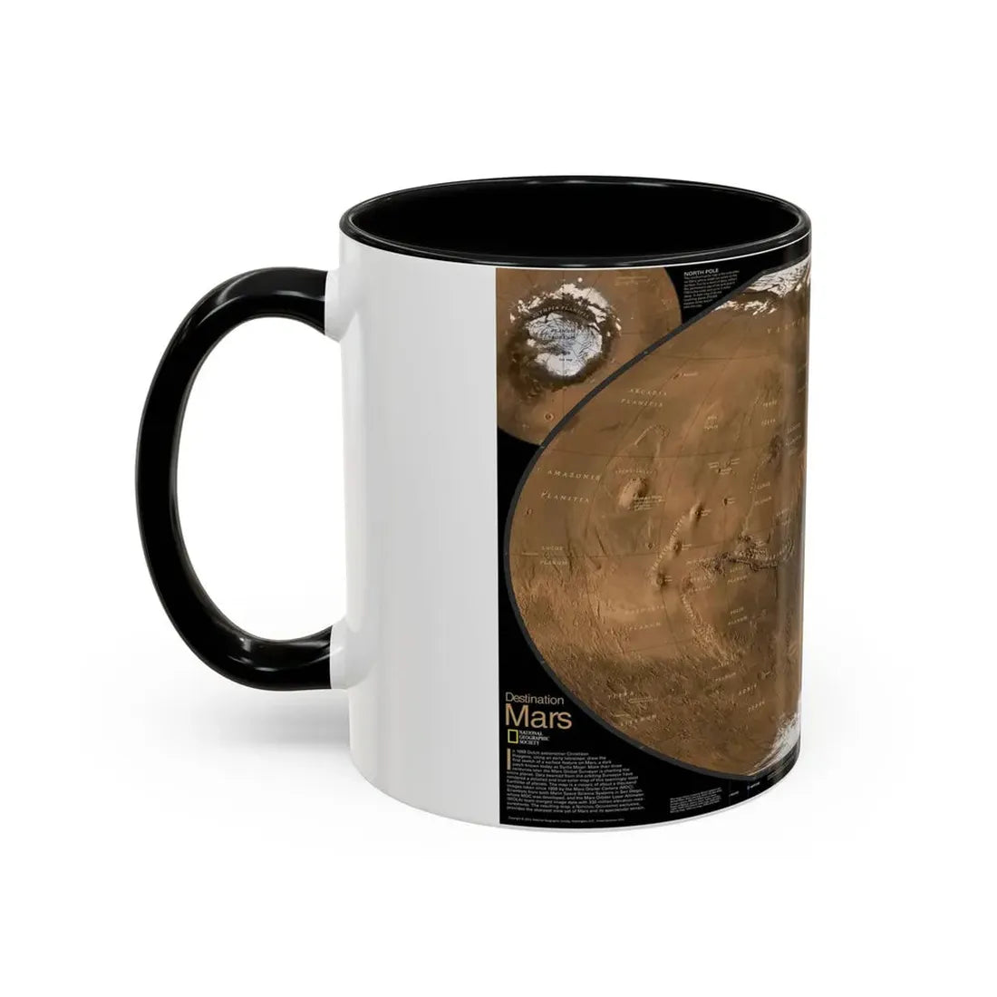 Space - MARS (2001) (Map) Accent Coffee Mug - Go Mug Yourself