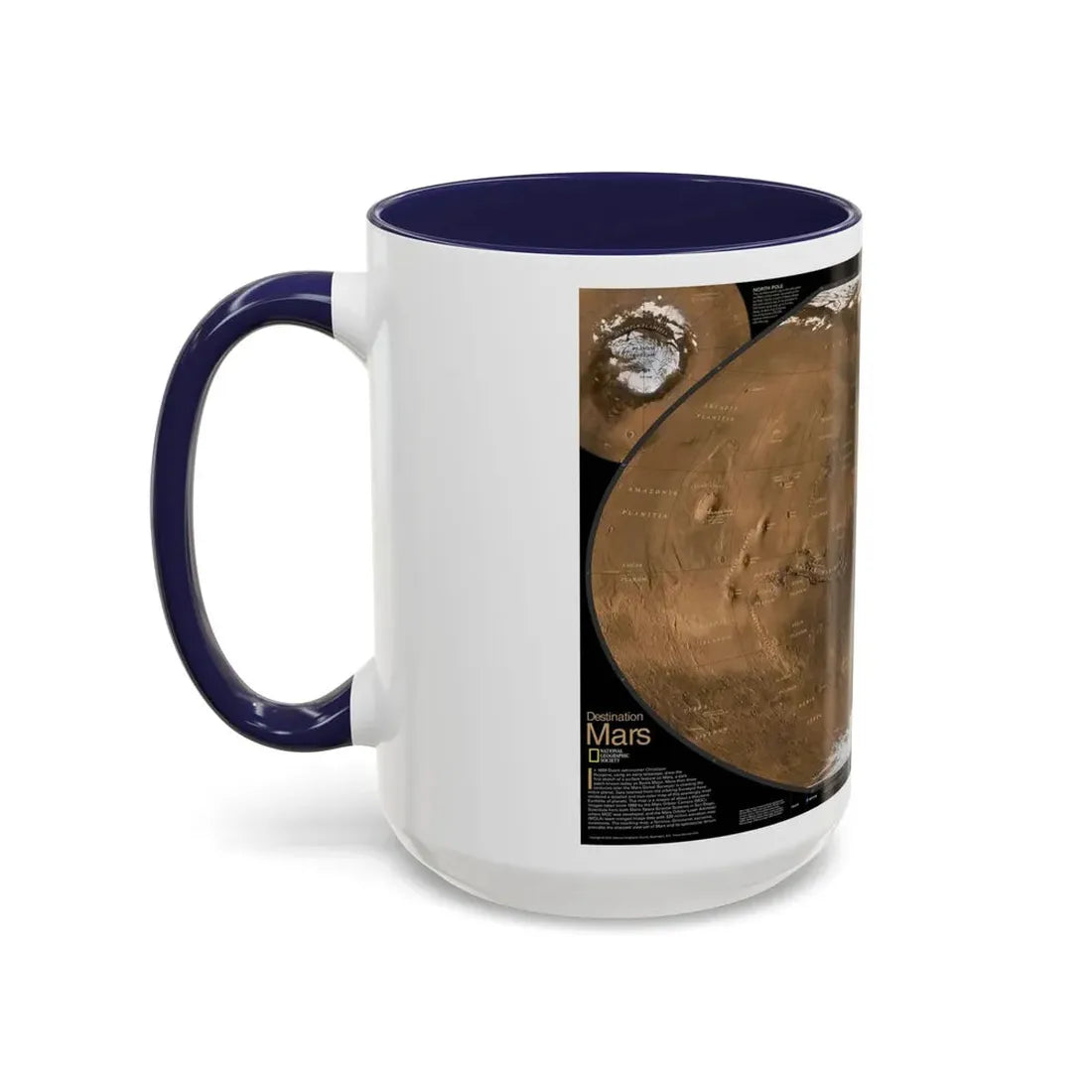 Space - MARS (2001) (Map) Accent Coffee Mug - Go Mug Yourself