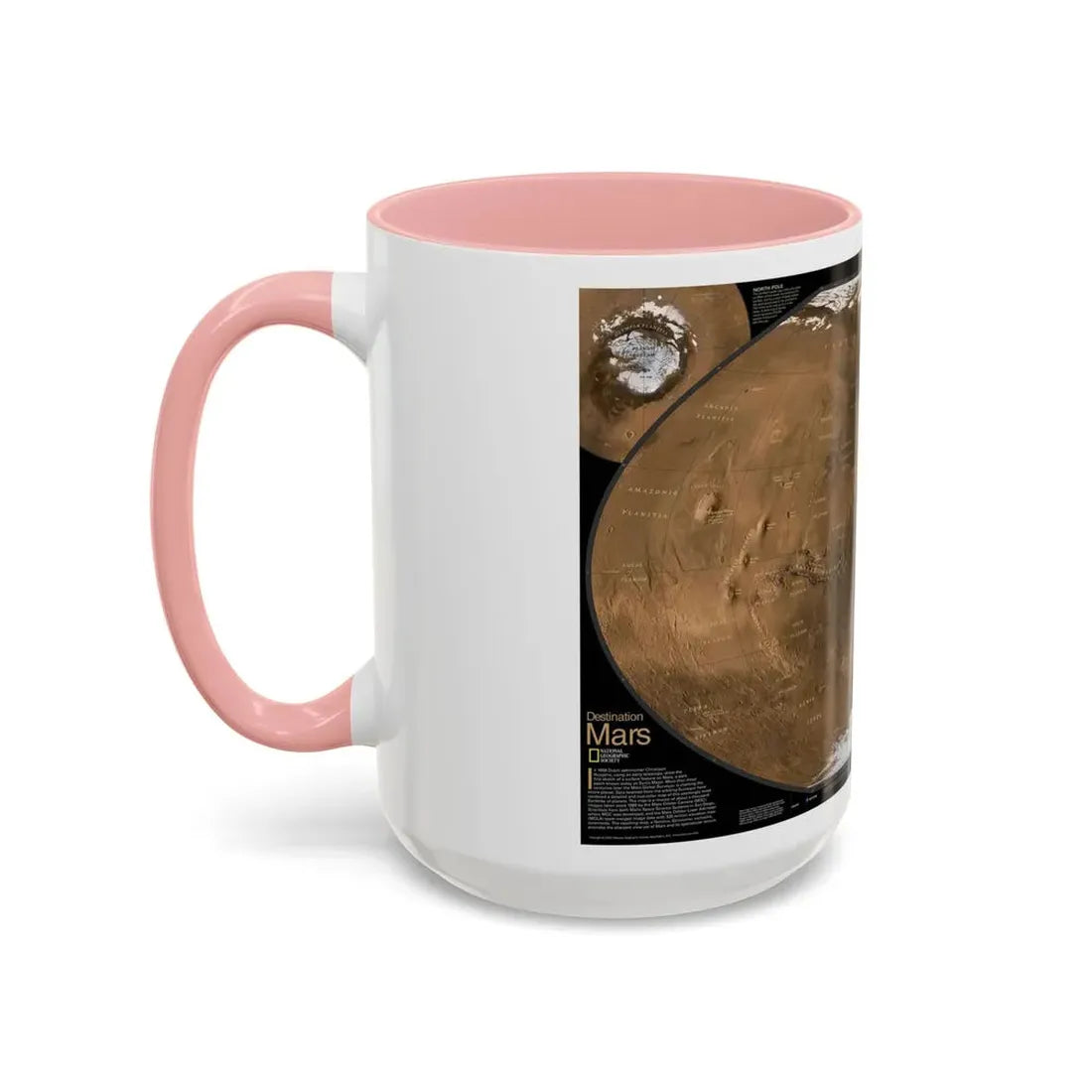 Space - MARS (2001) (Map) Accent Coffee Mug - Go Mug Yourself