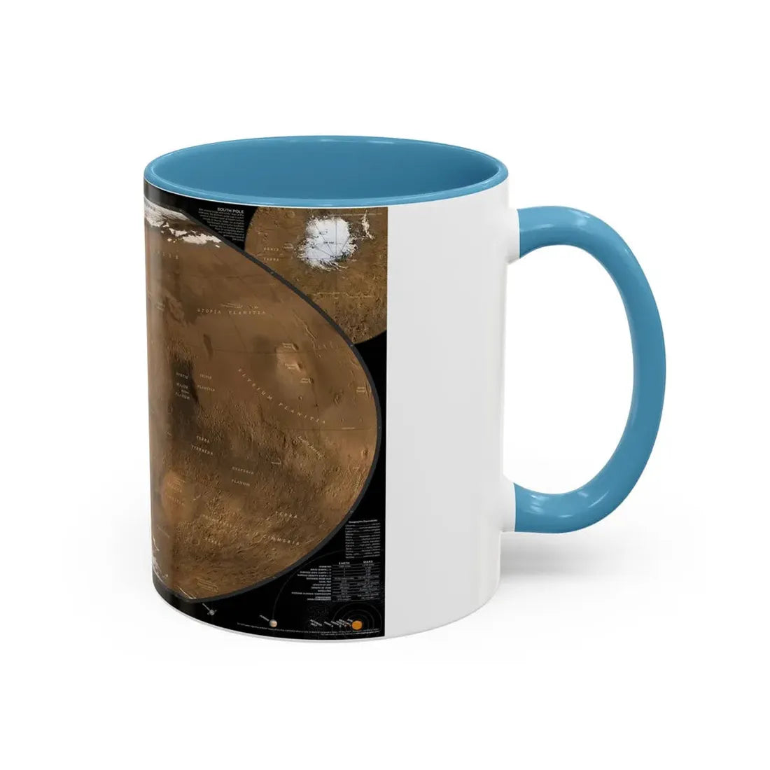 Space - MARS (2001) (Map) Accent Coffee Mug - Go Mug Yourself