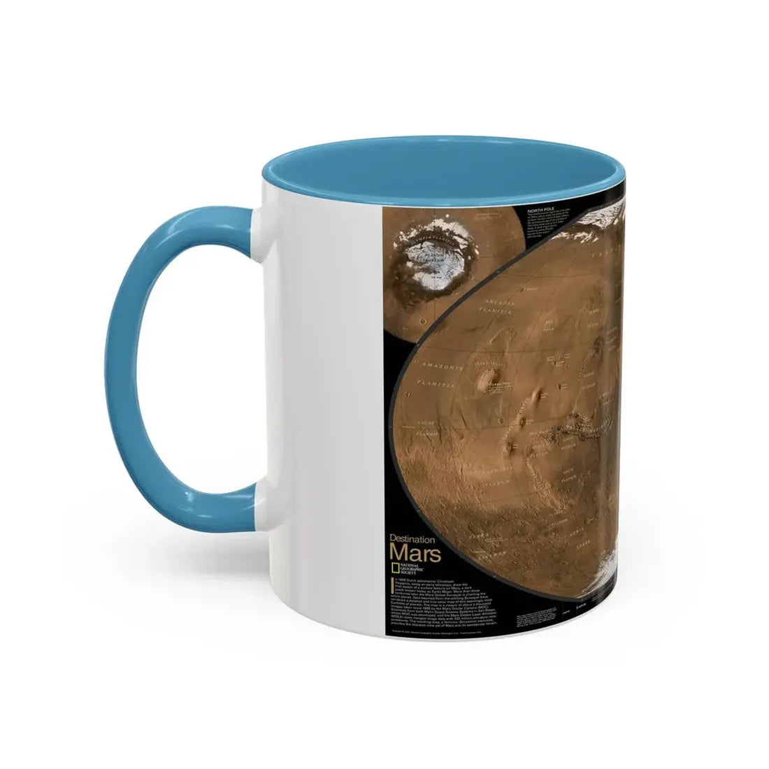 Space - MARS (2001) (Map) Accent Coffee Mug - Go Mug Yourself
