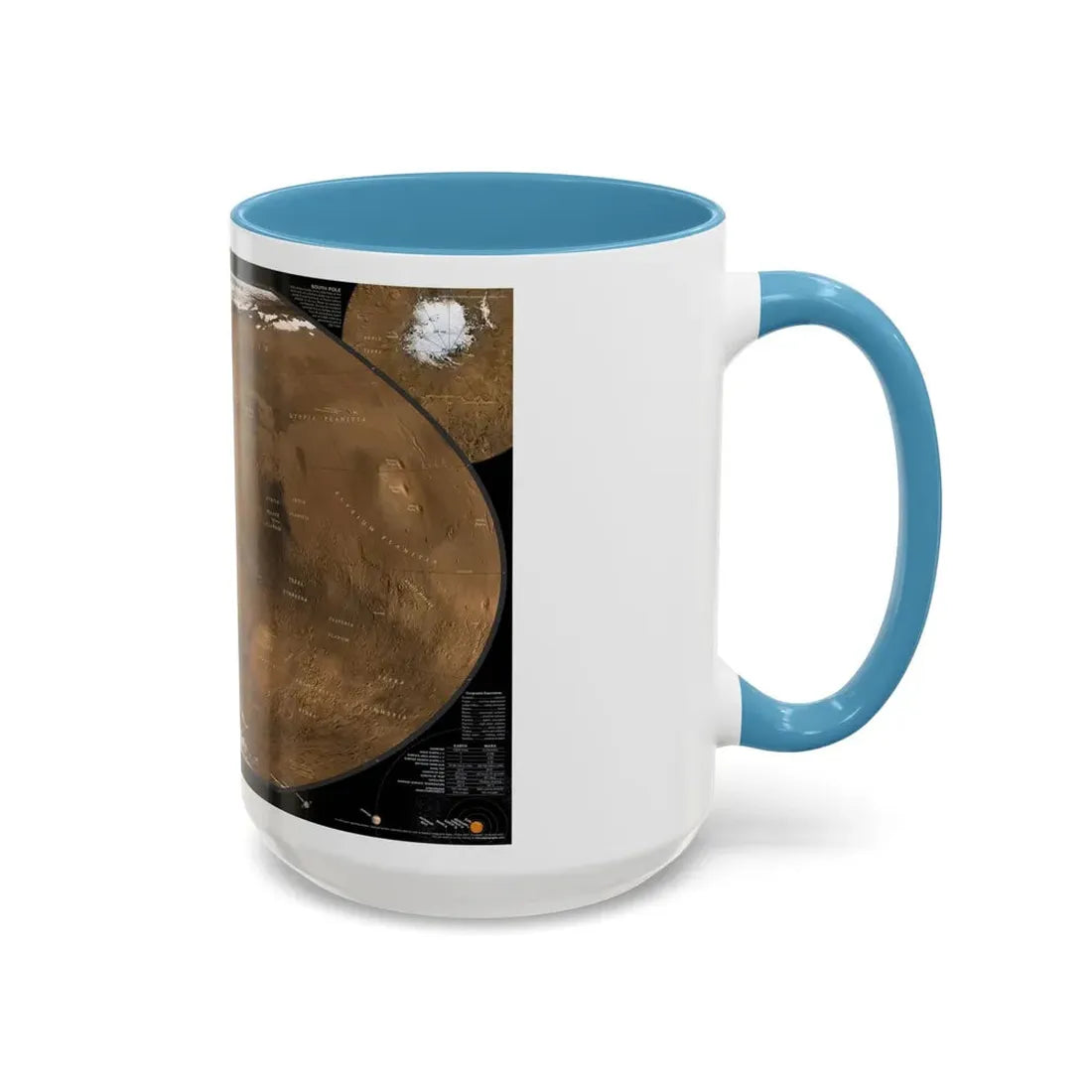 Space - MARS (2001) (Map) Accent Coffee Mug - Go Mug Yourself