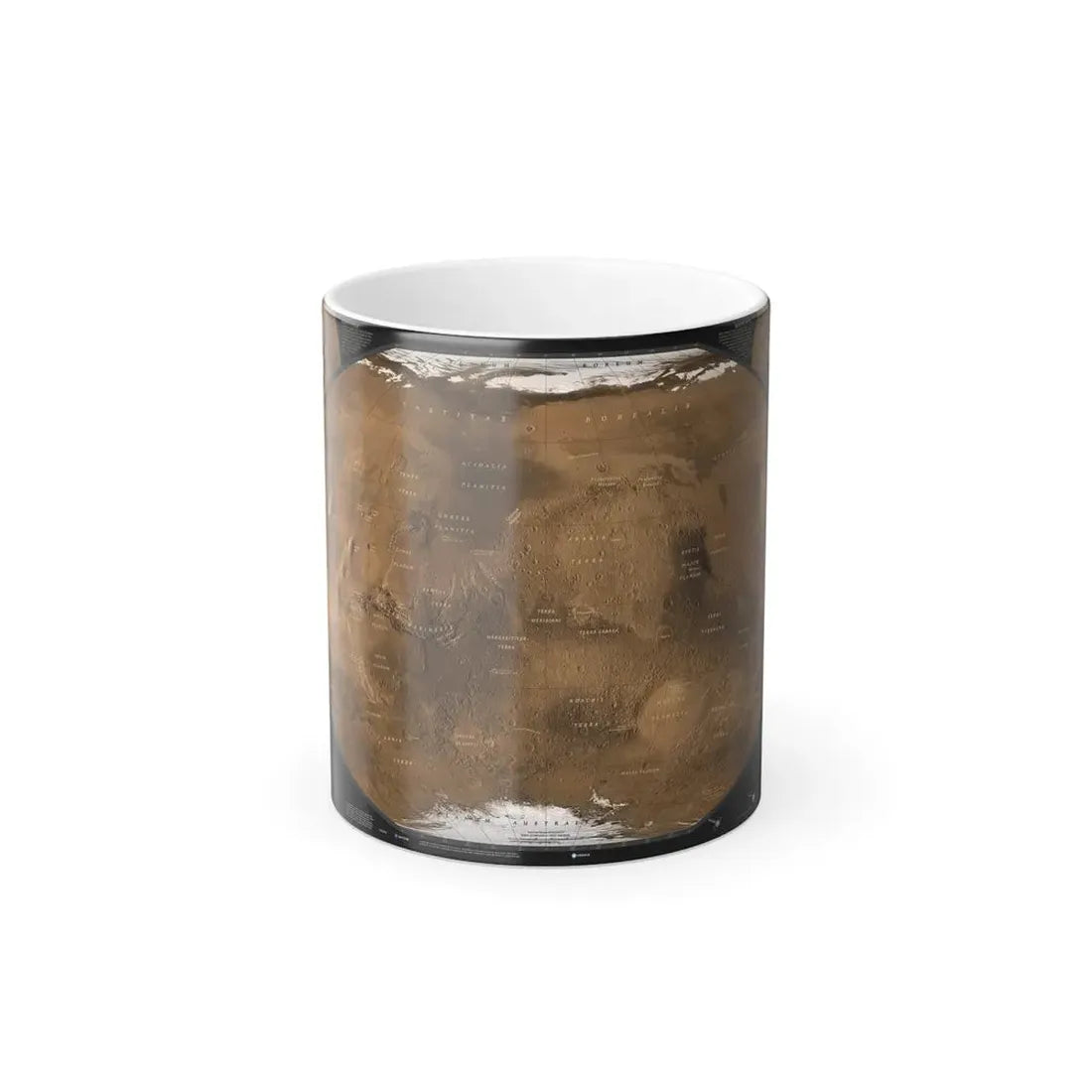 Space - MARS (2001) (Map) Color Changing Mug 11oz - Go Mug Yourself