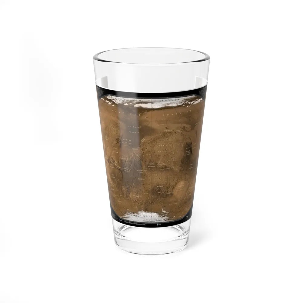 Space - MARS (2001) (Map) Pint Glass 16oz-16oz-Go Mug Yourself