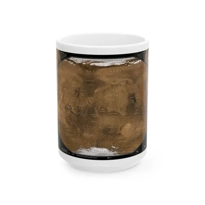 Space - MARS (2001) (Map) White Coffee Mug 15oz - Go Mug Yourself